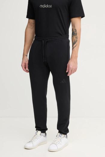 Bavlnené tepláky adidas ALL SZN čierna farba, jednofarebné, IV5216