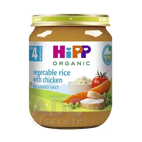 HiPP Príkrm BIO Zeleninová ryža a kuracie mäso