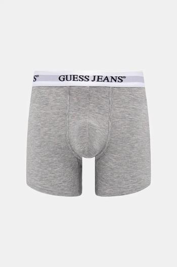 Boxerky Guess Jeans pánske, šedá farba, M4BZ42 KBF92