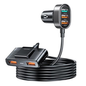 Joyroom JR-CL03 Pro autonabíjačka 5x USB 45W, čierna (JR-CL03 Pro)