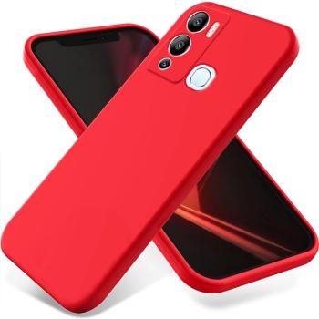 RUBBER Ochranný kryt pre Infinix Hot 12i červený