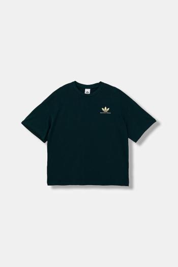 Tričko adidas Originals Intercon Tee pánske, zelená farba, s potlačou, JW6647