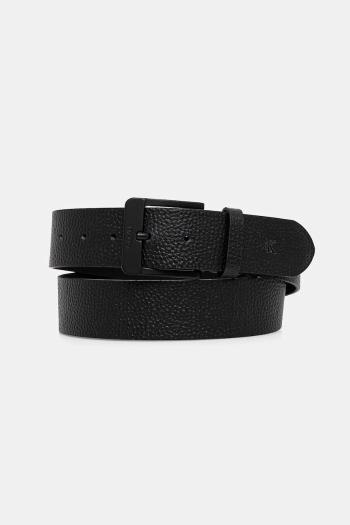 Kožený opasok Calvin Klein čierna farba, LV04G7021G