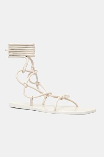 Kožené sandále Rick Owens Lilies Penta béžová farba, LI01E4808