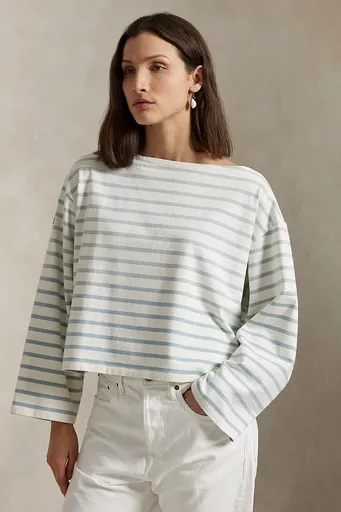 Bavlnené tričko s dlhým rukávom Polo Ralph Lauren