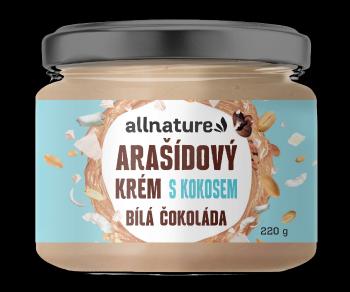 ALLNATURE Arašidový krém s bielou čokoládou a kokosom 220 g