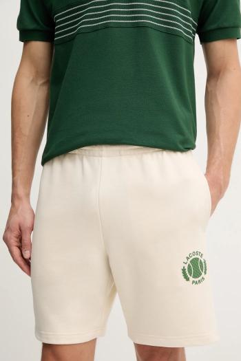 Šortky Lacoste pánske, béžová farba, GH9708