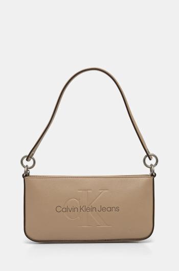 Kabelka Calvin Klein Jeans béžová farba, K60K610679