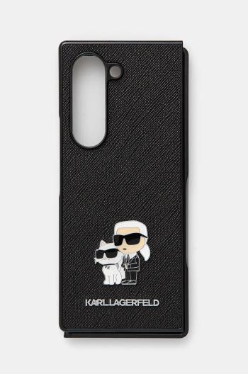 Puzdro na mobil Karl Lagerfeld Z Fold6 F956 čierna farba, KLHCZFD6SAPKCNPK