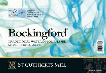 St Cuthberts Mill Bockingford C.P. Spiral Skicár 26 x 18 cm 300 g White