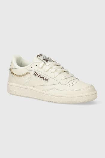 Kožené tenisky Reebok Classic Club C 85 béžová farba, 100074237,