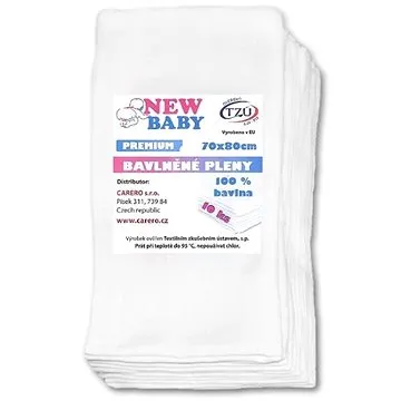 New Baby - Bavlnené plienky,  70 × 80 cm PREMIUM (8596164002957)