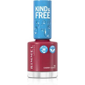 Rimmel Kind & Free lak na nechty odtieň 166 Cherry Chance 8 ml