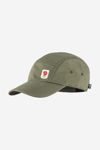 Šiltovka Fjallraven High Coast F78150-620, zelená farba, jednofarebná
