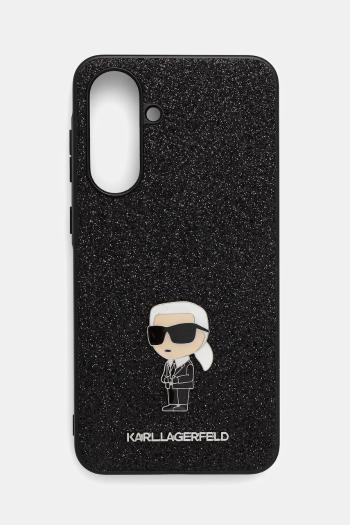 Puzdro na mobil Karl Lagerfeld Samsung Galaxy A36 čierna farba, KLHCSA36GKNPSK