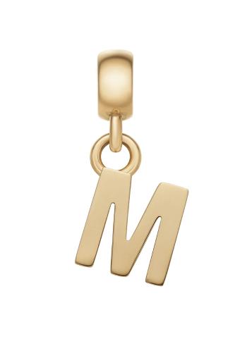 Daniel Wellington Pozlátený prívesok písmeno "M" Charms DW00400496