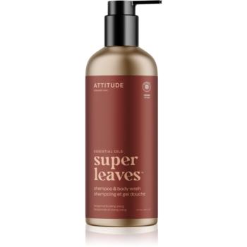 Attitude Super Leaves Bergamot & ylang-ylang šampón a sprchový gél 2 v 1 473 ml