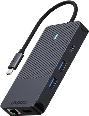 Dokkoló állomás Rapoo UCM-2005 10-in-1 USB-C Multiport Adapter
