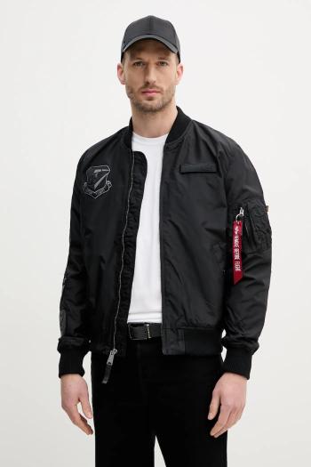 Bunda Alpha Industries MA-1 TT Flying Tigers čierna farba, prechodná, 156129