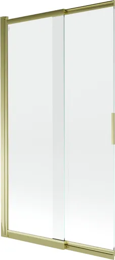 MEXEN - Fox 2-krídla posuvná vaňová zástena 100 x 150, transparent, zlatá 891-100-002-50-00