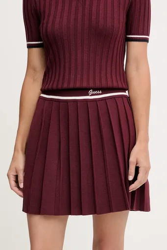 Vlnená sukňa Guess SABINA