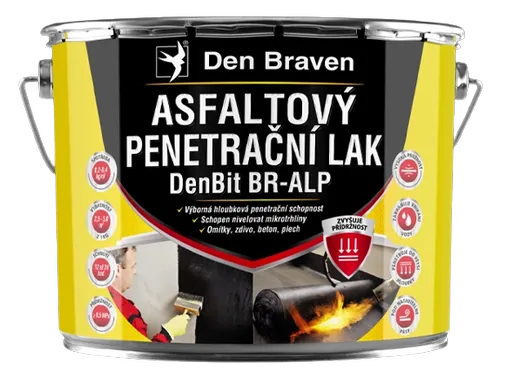 DENBIT BR-ALP - Asfaltový penetračný lak cierna 9 kg