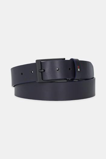Kožený opasok Tommy Hilfiger čierna farba, AM0AM13016