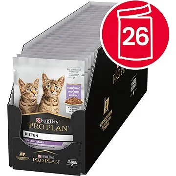 Pro Plan Cat Junior s morkou v šťave 26× 85 g (7613287107503)