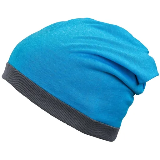 Myrtle Beach (Daiber) Ľahká čiapka MB6577 - Tyrkysový melír / tmavošedá | uni