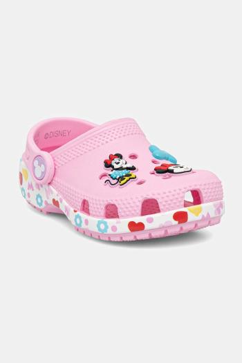 Detské šľapky Crocs CLASSIC MICKEY MINNIE FRIENDS CLOG KIDS ružová farba, 210894