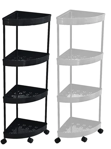 MAKRO - Polička rohová na kolieskach rôzne farby