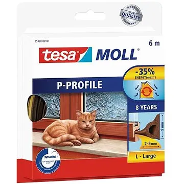 tesamoll Gumové tesnenie, hnedé, P profil, 6 m (05390-00103-00)