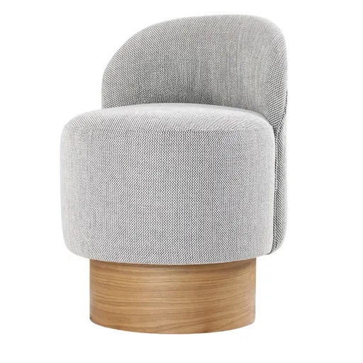 Taburet Barren Puf Grey