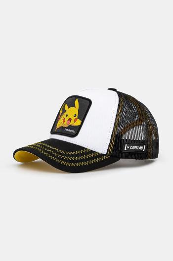 Detská baseballová čiapka Capslab Pokemon Capslab Trucker čierna farba, s nášivkou, CL.PKM2.3.PIK5