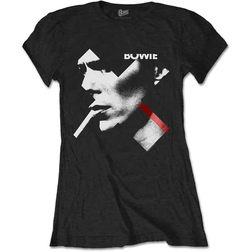 David Bowie tričko X Smoke Red Čierna S