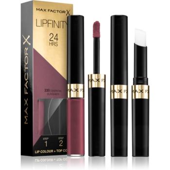 Max Factor Lipfinity Lip Colour hosszan tartó rúzs balzsammal árnyalat 330 Essential Burgundy 4,2 g