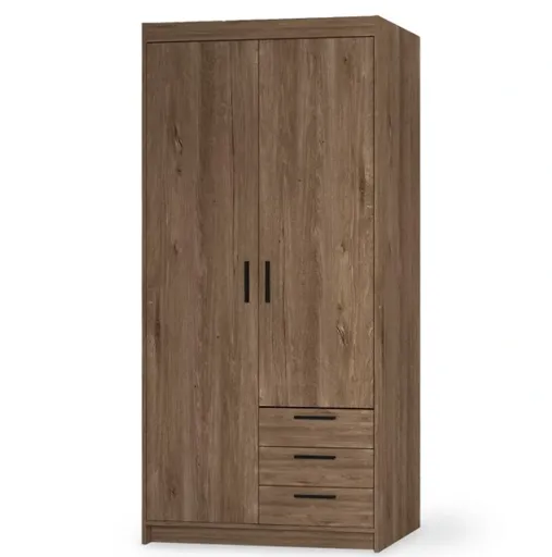 ArtLemp Šatníková skriňa ELLEN 2D3S | dub lefkas