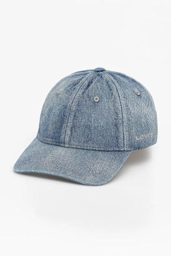Džínsová šiltovka Levi's jednofarebná, D7589-0020