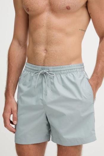 Plavkové šortky Calvin Klein šedá farba, LV00N61109