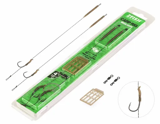 Zfish náväzec wide gape carp rig 20 cm - veľkosť háčika 4