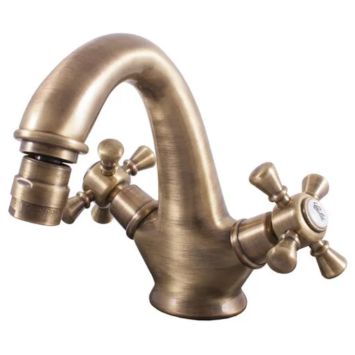 RAV SLEZÁK Morava bidetová batéria s clic-clacom stará mosadz MK343.0SM