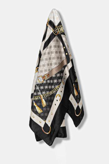 Šatka Guess KEFIAH čierna farba, vzorovaná, AW5343 POL03