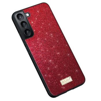 SULADA GLITTER Trblietavý ochranný kryt Samsung Galaxy S25 5G červený