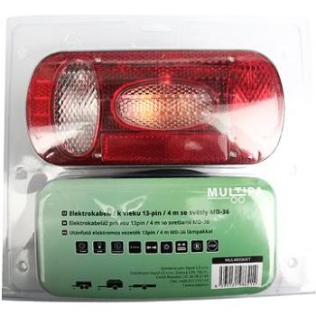 MULTIPA k vleku 13-pin / 4 m se světly MD (MUL48006KIT)