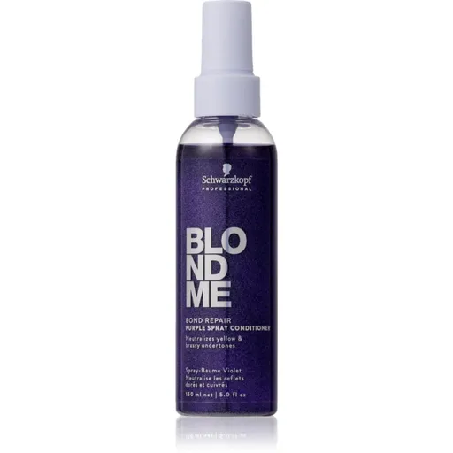 Schwarzkopf Professional Blondme Bond Repair Purple Spray Conditioner fialový kondicionér v spreji 150 ml