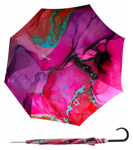 Veľký dáždnik Doppler Carbonsteel Long AC Marble Pink