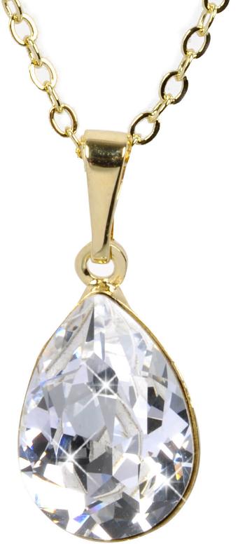 Levien Elegantný dámsky náhrdelník Pear Crystal