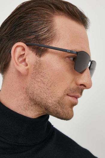 Slnečné okuliare Armani Exchange pánske, šedá farba, 0AX2048S
