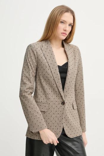 Sako ZADIG&VOLTAIRE hnedá farba, jednoradová, vzorovaná, WWBL01890