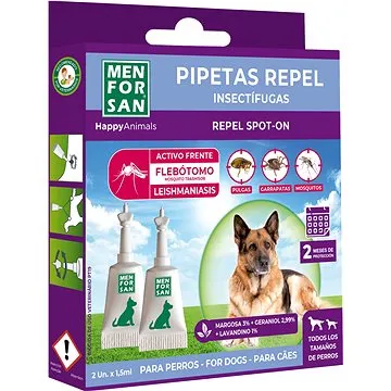 Menforsan Antiparazitné pipety pre psov 2 ks (8414580020648)